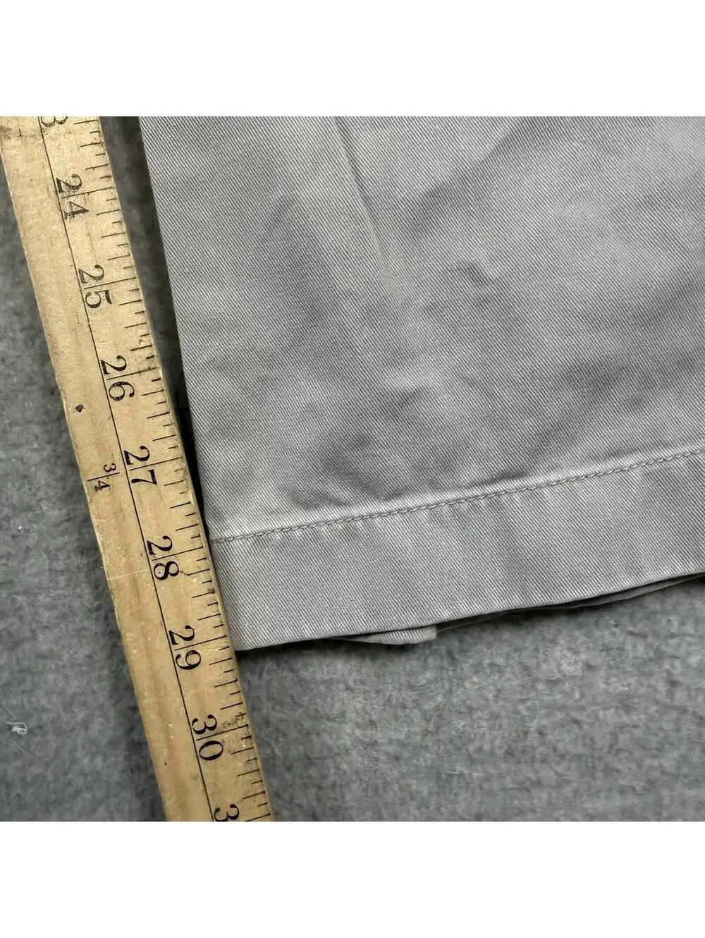 Vintage Y2K J. Crew Men's Size 32x30 100% Cotton Gray Pants Trousers